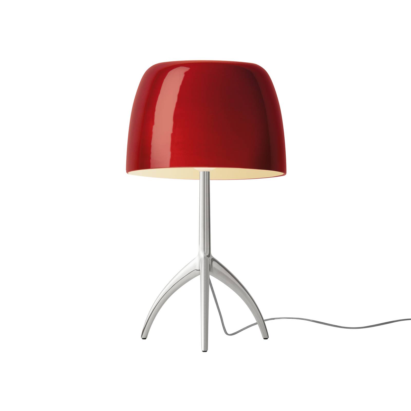 Foscarini Lumiere grande alu/rot dimmbar von Foscarini