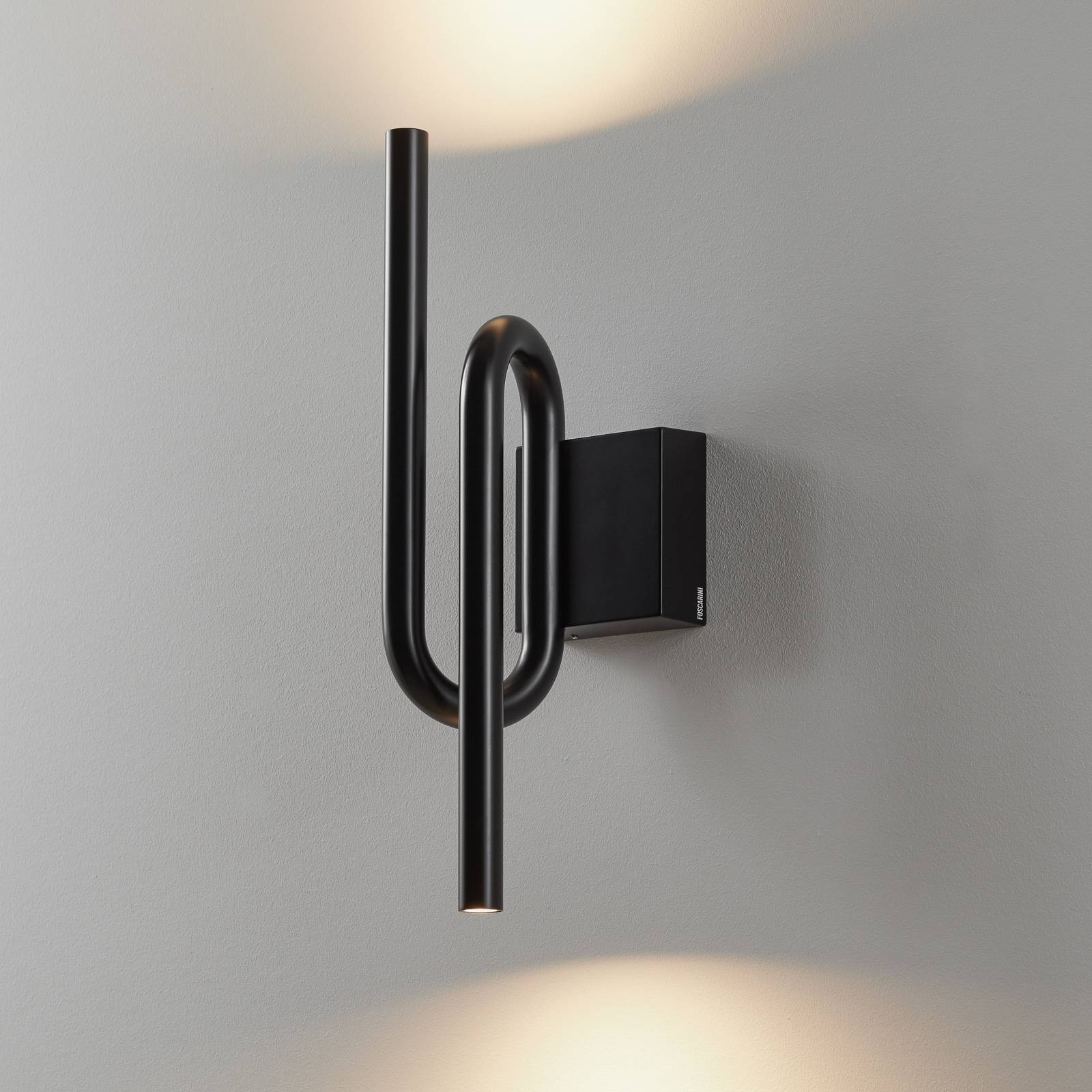 Foscarini Tobia LED-Wandleuchte schwarz von Foscarini