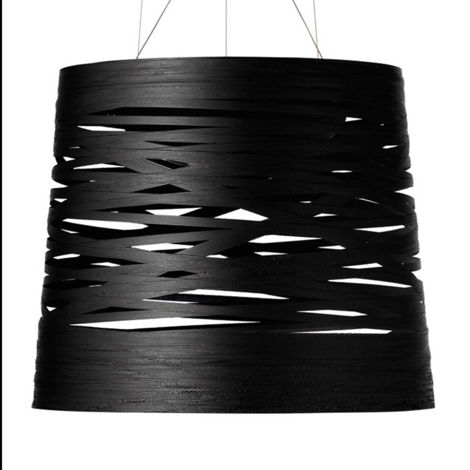Foscarini Tress grande LED-Hängeleuchte, schwarz von Foscarini