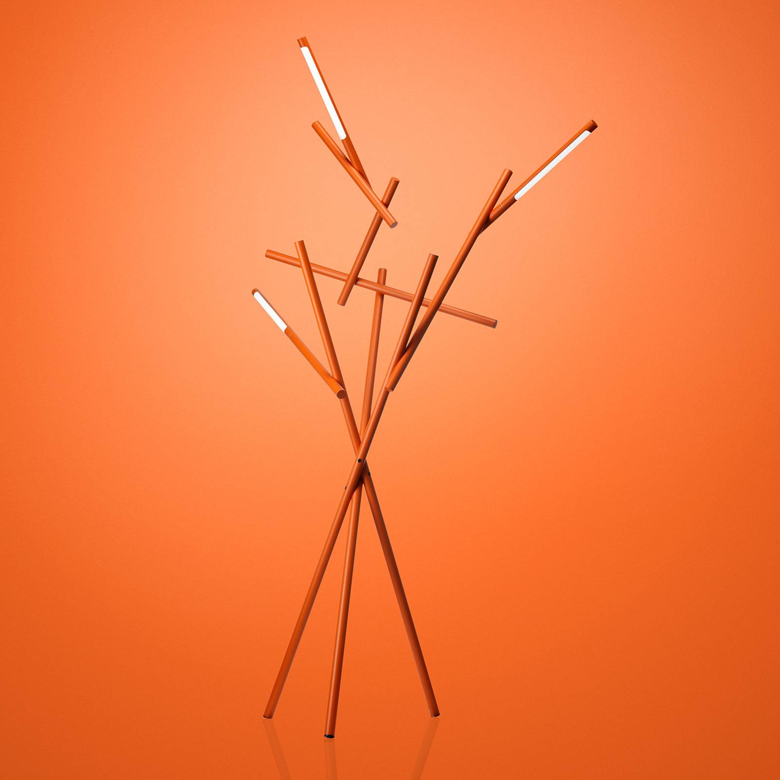 Foscarini Tuareg LED-Stehleuchte, Dimmer, orange von Foscarini