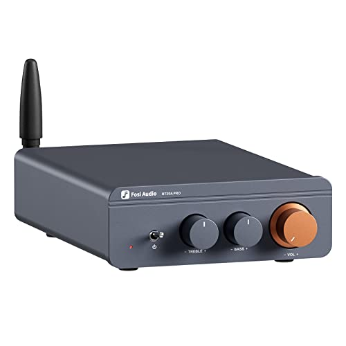 Fosi Audio BT20A Pro Hifi Verstärker, 300Wx2 Mini Verstärker mit Bluetooth 5.0 & TPA3255 Amp Chip, Austauschbare Op-Amps, Class D Verstärker Stereo 2.0 Kanal, Bass- und Höhenanpassung, Endstufe Hifi von Fosi Audio