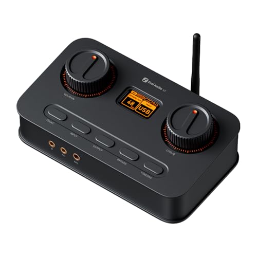 Fosi Audio K7 DAC Kopfhörer Verstärker, USB C Digital Analog Audio Wandler für Arbeitsplatz/Gaming PC PS5, Optisch/Koaxial/Bluetooth aptX HD LL/Mikrofon Eingang, 3,5mm/4,4mm Symmetrischer/RCA Ausgang Fosi Audio K7 DAC Kopfhörer Verstärker, USB C Digital Analog Audio Wandler für Arbeitsplatz/Gaming PC PS5, Optisch/Koaxial/Bluetooth aptX HD LL/Mikrofon Eingang, 3,5mm/4,4mm Symmetrischer/RCA Ausgang von Fosi Audio