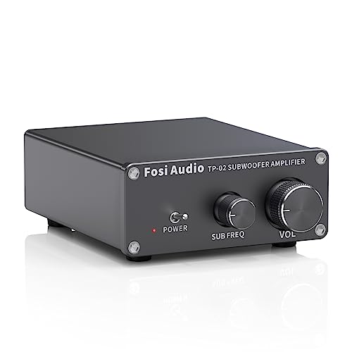 Fosi Audio TP-02 Subwoofer Verstärker Heimklang, Mini Bass Verstärker Mono Subwoofer Amplifier 220W, mit TDA7498E Chip Lautstärke- und Frequenzreglung, für aktive Passive Subwoofer Bass-Shaker Fosi Audio TP-02 Subwoofer Verstärker Heimklang, Mini Bass Verstärker Mono Subwoofer Amplifier 220W, mit TDA7498E Chip Lautstärke- und Frequenzreglung, für aktive Passive Subwoofer Bass-Shaker von Fosi Audio