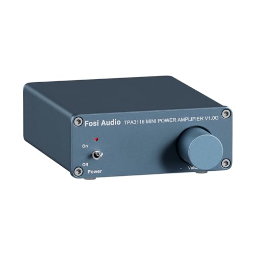 Fosi Audio V1.0G Mini Verstärker, 50Wx2 Class D Verstärker Stereo mit TPA3116 Amp Chip & RCA Eingängen, 2 Kanal Verstärker HiFi Amplifier für Passive Lautsprecher Fosi Audio V1.0G Mini Verstärker, 50Wx2 Class D Verstärker Stereo mit TPA3116 Amp Chip & RCA Eingängen, 2 Kanal Verstärker HiFi Amplifier für Passive Lautsprecher von Fosi Audio