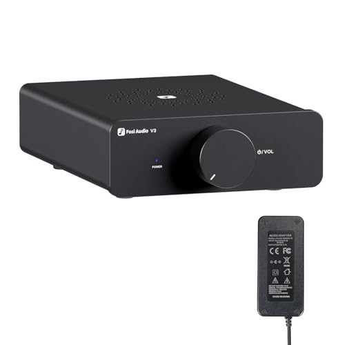 Fosi Audio V3 HiFi Verstärker 600Watt, TPA3255 Mini 2.0CH Klass-D Stereo Verstärker 300W x 2, Amplifier für Leutsprecher, inkl. 48V/5A Stromversorgung Fosi Audio V3 HiFi Verstärker 600Watt, TPA3255 Mini 2.0CH Klass-D Stereo Verstärker 300W x 2, Amplifier für Leutsprecher, inkl. 48V/5A Stromversorgung von Fosi Audio
