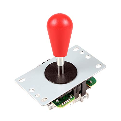 Fosiya Arcade Joystick 4 8 Wege Bat Top Ball Joystick für PC PS3 Xbox 360 Arcade1up Spielekonsole Kit Teile Rot rot von Fosiya