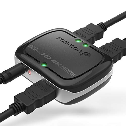 Fosmon HDMI Splitter 4K UHD 1 auf 2, Unterstützung 4K 30Hz Full 1080p 60Hz 3D HDCP, 1x2 HDMI Verteiler 1 in 2 Out mit Netzteil Kompatibel mit Xbox One PS3 PS4 Fire Stick Roku Apple TV HDTV Projektor Fosmon HDMI Splitter 4K UHD 1 auf 2, Unterstützung 4K 30Hz Full 1080p 60Hz 3D HDCP, 1x2 HDMI Verteiler 1 in 2 Out mit Netzteil Kompatibel mit Xbox One PS3 PS4 Fire Stick Roku Apple TV HDTV Projektor von Fosmon