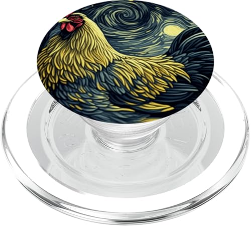 Hühnerliebhaber, Farmleben, Van Gogh Sternennacht, Homesteader PopSockets PopGrip für MagSafe Hühnerliebhaber, Farmleben, Van Gogh Sternennacht, Homesteader PopSockets PopGrip für MagSafe von Fossil Forward Homestead