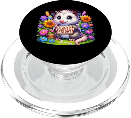 Opossum im Blumengarten, Blumenfreitag, Gartenleben PopSockets PopGrip für MagSafe Opossum im Blumengarten, Blumenfreitag, Gartenleben PopSockets PopGrip für MagSafe von Fossil Forward Homestead