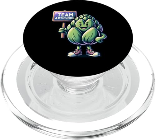 Team Artischocke, Artischockenmaskottchen, lustiges Gemüse PopSockets PopGrip für MagSafe Team Artischocke, Artischockenmaskottchen, lustiges Gemüse PopSockets PopGrip für MagSafe von Fossil Forward Homestead