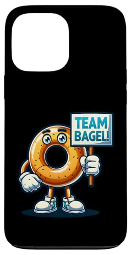 Team Bagel, Frühstücksessen Maskottchen, lustiges gebackenes Essen Hülle für iPhone 13 Pro Max von Fossil Forward Homestead