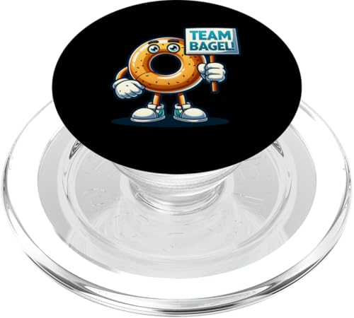 Team Bagel, Frühstücksessen Maskottchen, lustiges gebackenes Essen PopSockets PopGrip für MagSafe von Fossil Forward Homestead