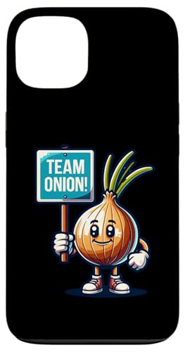 Team Onion, Sweet Onion Maskottchen, Lustiges Gemüse Hülle für iPhone 13 von Fossil Forward Homestead
