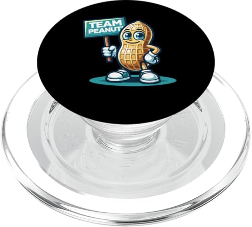 Team Peanut, Peanut Butter Maskottchen, Funny Nut Vegetable PopSockets PopGrip für MagSafe von Fossil Forward Homestead