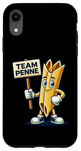 Team Penne, Pasta-Maskottchen, lustiges Essen Hülle für iPhone XR von Fossil Forward Homestead