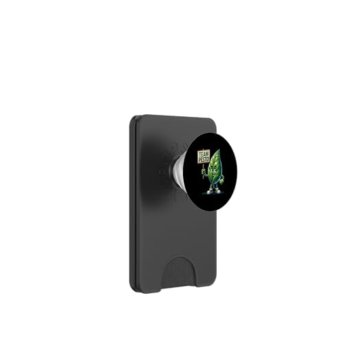 Team Pesto, Basilikumblatt-Maskottchen, lustiges Blattgemüse PopSockets PopWallet für MagSafe von Fossil Forward Homestead