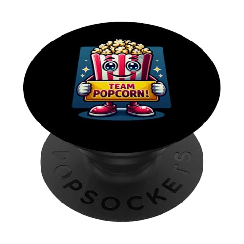 Team Popcorn, Movie Maskottchen, Funny Snack Food PopSockets Klebender PopGrip von Fossil Forward Homestead