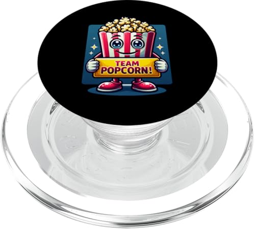 Team Popcorn, Movie Maskottchen, Funny Snack Food PopSockets PopGrip für MagSafe von Fossil Forward Homestead