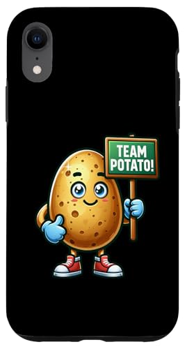 Team Potato, Baked Potato Maskottchen, lustiges Gemüse Hülle für iPhone XR von Fossil Forward Homestead