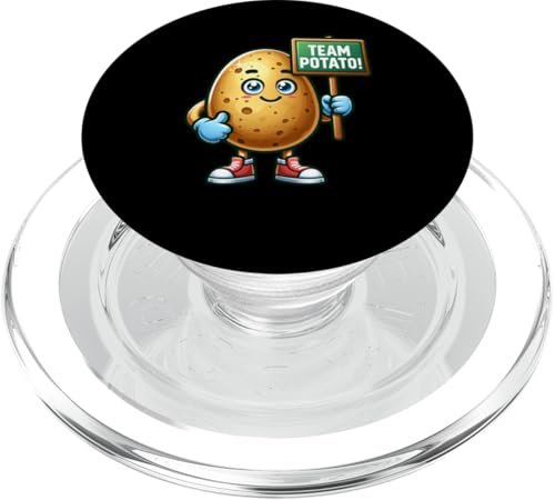 Team Potato, Baked Potato Maskottchen, lustiges Gemüse PopSockets PopGrip für MagSafe Team Potato, Baked Potato Maskottchen, lustiges Gemüse PopSockets PopGrip für MagSafe von Fossil Forward Homestead