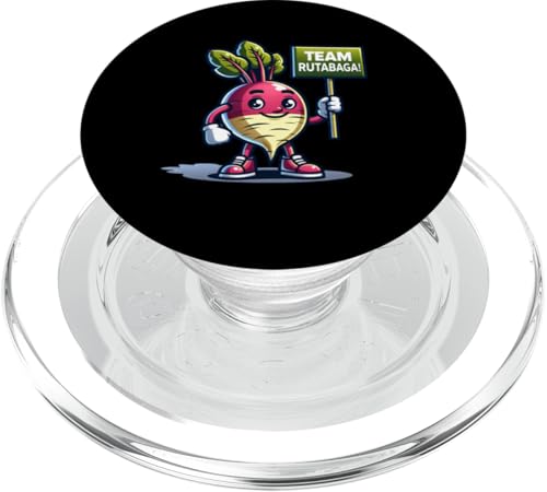 Team Rutabaga, Rutabaga Maskottchen, lustiges Wurzelgemüse PopSockets PopGrip für MagSafe Team Rutabaga, Rutabaga Maskottchen, lustiges Wurzelgemüse PopSockets PopGrip für MagSafe von Fossil Forward Homestead