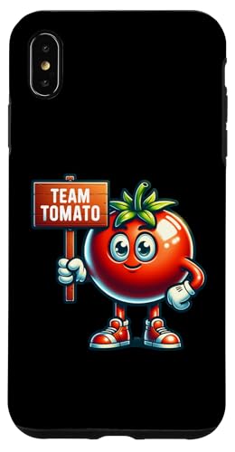 Team Tomate, Tomatenmaskottchen, lustiges Obst Gemüse Hülle für iPhone XS Max Team Tomate, Tomatenmaskottchen, lustiges Obst Gemüse Hülle für iPhone XS Max von Fossil Forward Homestead