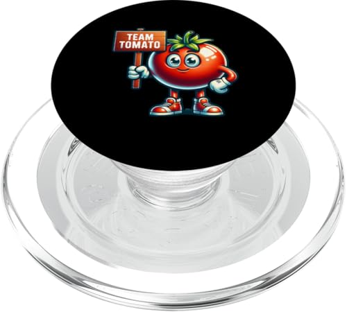 Team Tomate, Tomatenmaskottchen, lustiges Obst Gemüse PopSockets PopGrip für MagSafe Team Tomate, Tomatenmaskottchen, lustiges Obst Gemüse PopSockets PopGrip für MagSafe von Fossil Forward Homestead