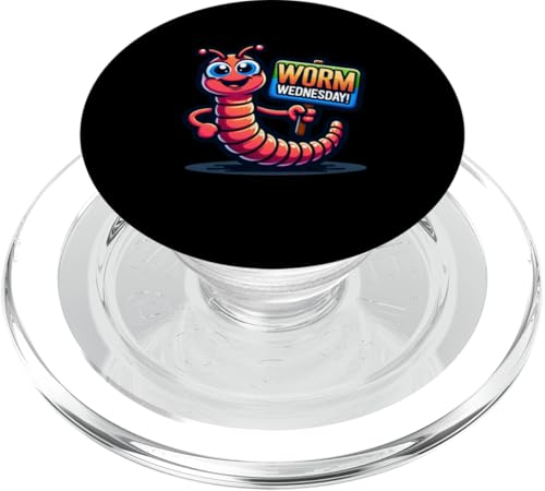 Wurmmittwoch, Gartenhumor, Gehöftleben, Regenwurm PopSockets PopGrip für MagSafe von Fossil Forward Homestead