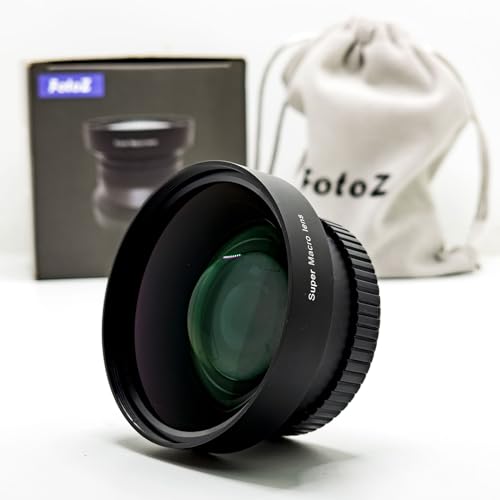 FotoZ Professionelles Makro-Objektiv, 49 mm, 10-fach, Super-Makro-Objektiv, für Canon EOS M6 M50 Mark II M100 M200 R50 R100 mit EF-M 15-45 mm RF-S 18-45 mm Kit-Objektiv FotoZ Professionelles Makro-Objektiv, 49 mm, 10-fach, Super-Makro-Objektiv, für Canon EOS M6 M50 Mark II M100 M200 R50 R100 mit EF-M 15-45 mm RF-S 18-45 mm Kit-Objektiv von FotoZ