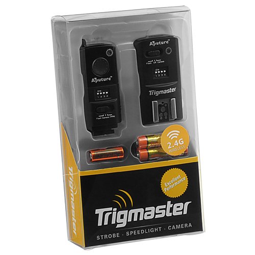 Aputure Trigmaster Set mit Transmitter + 2 Empfänger + Fernbedienung + Fernauslöser + Blitzgerät für Nikon D90 / D3100 von Fotodiox