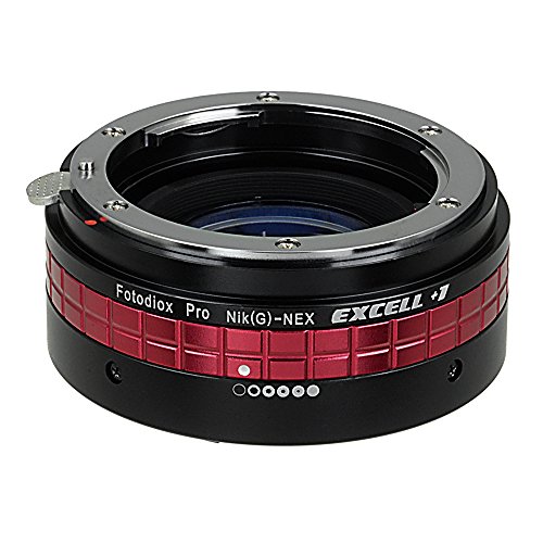 Excell+1 from Fotodiox Pro - Nikon G/FX Lens to Sony NEX & E-mount Cameras w/Focal Reducing Optics & Aperture Control von Fotodiox