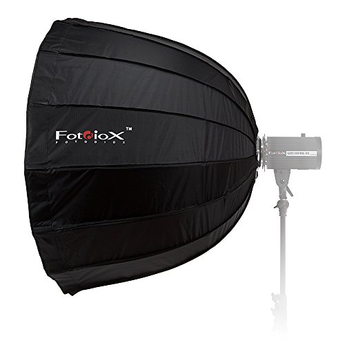 Fotodiox Deep EZ-Pro 91,4 cm Parabolic Quick Collapse Softbox kompatibel mit Select Speedotron (Black/Brown Line) Bajonett-Halterung Studio-Blitzeinheiten von Fotodiox