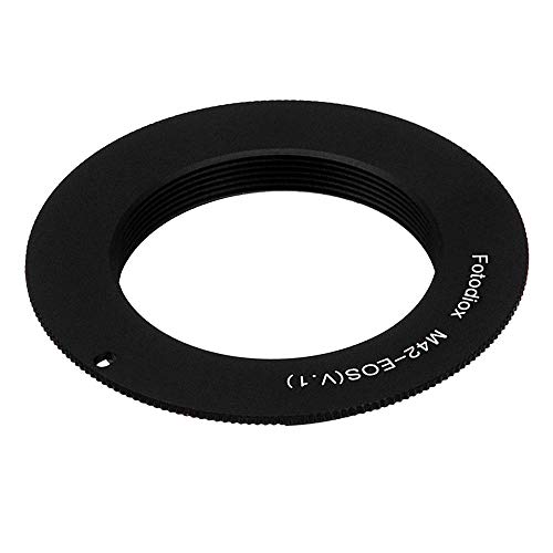 Fotodiox Lens Mount Adapter Compatible with M42 Type 1 Screw Mount SLR Lens on Canon EOS (EF, EF-S) Mount D/SLR Camera Body - with Gen10 Focus Confirmation Chip von Fotodiox