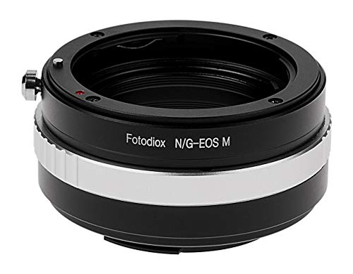 Fotodiox Lens Mount Adapter Compatible with Nikon F-Mount G-Type Lenses on Canon EOS M EF-M Mount Cameras von Fotodiox