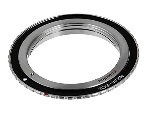 Fotodiox Lens Mount Adapter Compatible with Nikon Nikkor F Mount D/SLR Lens on Canon EOS (EF, EF-S) Mount D/SLR Camera Body - with Gen10 Focus Confirmation Chip von Fotodiox