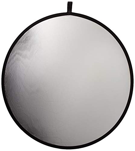 Fotodiox Pro 2-in-1 Reflektor – 100 cm hochwertige Faltbare Scheibe (Silber/Weiß) von Fotodiox