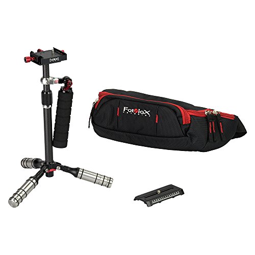 Fotodiox Pro Carbon Fiber Gimbal Stabilizer for DSLR, MILC & GoPro Cameras - Handheld Video Stabilizer System and Stealthy Camera Support for Small to Mid-Sized Cameras von Fotodiox