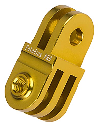 Fotodiox Pro GoTough Extender 90 Verlängerungsarm für GoPro Hero HD/1/2/3, 20 mm, Aluminium, goldfarben von Fotodiox