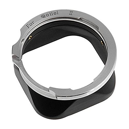Fotodiox Pro Replacement Metal Lens Hood for Twin Lens Rollei (TLR) Bay II Bay-2, B2, Lens Hood for Rollei, Rolleiflex Camera with Carl Zeiss Jena Tessar 75mm f/2.8 and 75mm f/3.5 Lenses von Fotodiox