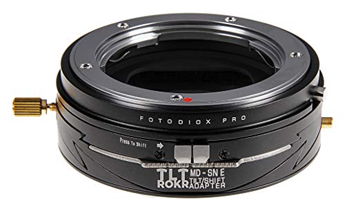 Fotodiox Pro TLT ROKR Tilt/Shift Lens Adapter Compatible with Minolta MD Lenses on Sony E-Mount Cameras von Fotodiox