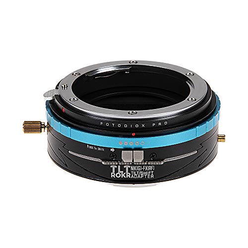 Fotodiox Pro TLT ROKR Tilt/Shift Lens Adapter Compatible with Nikon F-Mount G-Type Lenses on Fujifilm X-Mount Cameras von Fotodiox