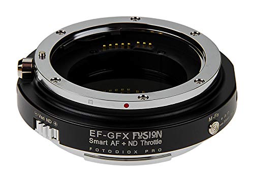 Fotodiox Pro Vizelex Fusion ND Drossel Smart Lens Adapter kompatibel mit Canon EOS EF Objektiven auf Fujifilm GFX G-Mount Kameras von Fotodiox