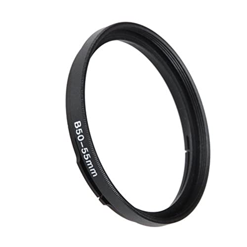 Fotodiox Step Up Filter Adapter Ring for Hasselblad Bayonet 50 B50 - 55mm, Anodized Black Metal Filter Adapter Ring von Fotodiox