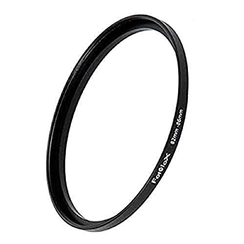 Fotodiox Step Up Ring aus eloxiertem schwarzem Metall, Keine, schwarz, 82-86 mm von Fotodiox