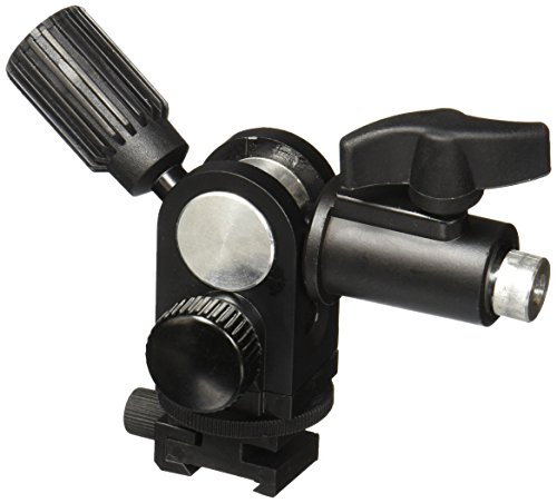 Fotodiox Ultra Heavy Duty Flash Umbrella Bracket with Swivel/Tilt Head, Mountable to Light Stand and Tripod-Fits Nissin Flash Di866, Di622, Di466 and PZ400 von Fotodiox