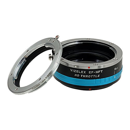 Vizelex ND Throttle Lens Mount Adapter from Fotodiox Pro - Leica R (LR, R-Series) Lens to Micro-4/3 Mount Cameras (such as OM-D E-M10, Lumix GH4, and Black Magic Pocket Cinema Camera) - with Built-In Variable ND Filter (ND2-ND1000) von Fotodiox
