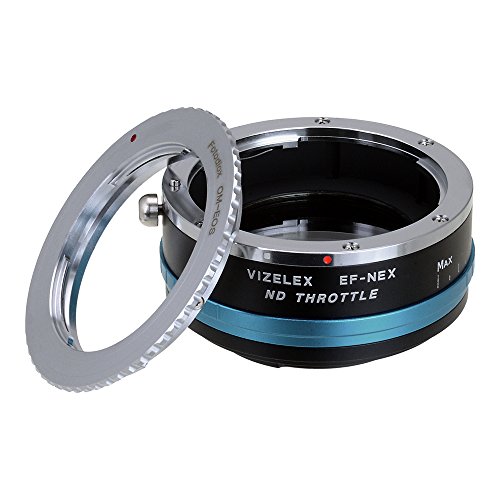 Vizelex ND Throttle Lens Mount Adapter from Fotodiox Pro - Olympus OM (OM-System) Lens to Micro-4/3 Mount Cameras (such as OM-D E-M10, Lumix GH4, and Black Magic Pocket Cinema Camera) - with Built-In Variable ND Filter (ND2-ND1000) von Fotodiox