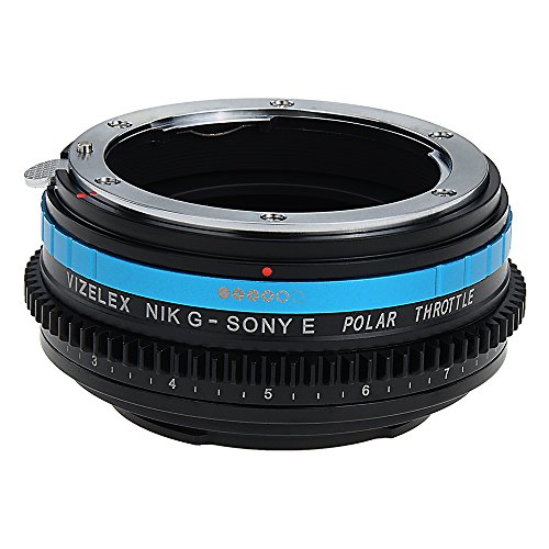 Vizelex Polar Throttle Lens Adapter Compatible with Nikon F-Mount G-Type Lenses on Sony E-Mount Cameras - by Fotodiox Pro von Fotodiox