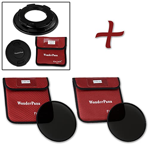 WonderPana 145 Neutral Density Kit - 145mm Filter Holder, Lens Cap, ND16 and ND32 Filters for the Sigma 8-16mm f/4.5-5.6 DC HSM Ultra-Wide Zoom Lens (APS-C 35mm) von Fotodiox