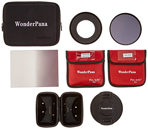 WonderPana 66 FreeArc Essentials ND 0.6SE Kit - Rotating 145mm Filter System Holder, Lens Cap, Fotodiox Pro 6.6"x8.5" 0.6 (2-stop) Soft Edge Grad ND and 145mm ND16 (4-Stop) Filters for the Canon 17mm TS-E Super Wide Tilt/Shift f/4L (Full Frame 35mm) von Fotodiox